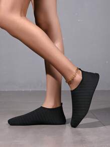 Zapatos de agua negros para mujer, zapatos deportivos y casuales para nadar, zapatos de agua antideslizantes para senderismo, aptos para playa, viajes, yoga, pesca al aire libre