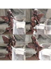 4pcs/Set Adorable Butterfly Fairy Garden Pot Hanger Decor, Suitable For Gifting And Pot Planting