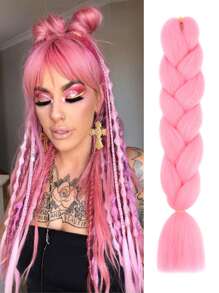 Estensioni per trecce arcobaleno da 24 pollici, capelli sintetici viola professionali, trecce jumbo, estensioni per capelli colorate a gradiente africane per intrecciare all'ingrosso per Ognissanti e Natale