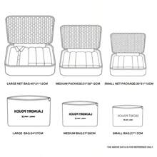 6-Piece Waterproof Travel Packing Cubes Set With Clear Window - Multi-Size Luggage Organizer For Clothes, Underwear, Shoes & Toiletries, Tear-Resistant Lightweight Design With Anti-Bacterial Lining For Business Trips, Family Vacation, Camping & Cruise Travel