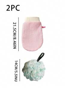 3pcs Super Exfoliating Loofah Puffs - Home Spa Shower Sponge Bath Ball Pouf Mesh Brush - Rich Foams Bubble Face Body Scrubber Rich Foams 3pcs Exfoliating Shower Loofah Puffs - Bath Spa Pouf Mesh Brush Scrubber Ball For Face Body Home Bathroom Decor Summer - Multicolor - View 7