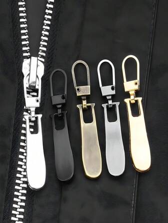 5pcs Detachable Metal Zipper, Minimalist & Practical Multipurpose