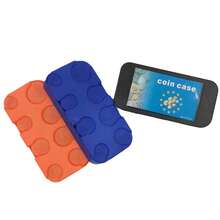 Auslaufsichere Münz-Sammelbox für mehrere Währungen - Robuste Plastikaufbewahrung für USD/Euro Münzen, Reise- und Heimgebrauch - kompakter Geldhalter für Sammler, Kassierer, Kinder (Verschüttungsresistentes Design)