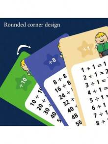 可重复使用的数学加减乘除练习册，配有可擦除工具，适用于学校数学培训教科书的学习抽认卡