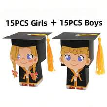 10 件毕业糖果礼盒 - 非常适合毕业庆典、毕业季、派对礼品和装饰