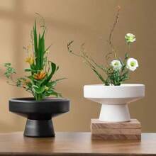 1pc Ceramic Dessert Cup With Foot, Ice Cream Cup, Household Kitchen Supplies