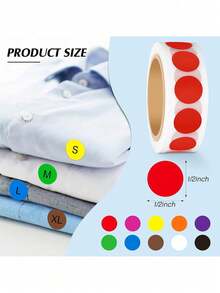 1000 miếng dán chấm tròn 1/2 inch, nhãn mã hóa màu, nhãn dán mã hóa nhiều màu để phân loại tệp, đánh dấu các điểm chính, tô màu, lớp học của học sinh, văn phòng, tổ chức, ý tưởng quà tặng Giáng sinh, đồ trang trí nhà ngày lễ (1 cuộn = 1000 miếng), lớp học, nhãn dán chấm, cuộn nhãn dán, cuộn tô màu, giấy dán, nhãn dán chấm trắng, nhãn dán nhỏ, nhãn dán chấm trắng, nhãn dán chấm đỏ - nhiều màu - Xem 5