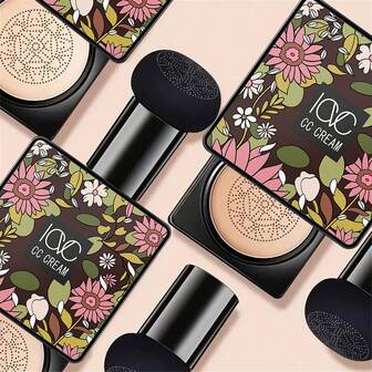 蘑菇头气垫CC/BB霜 - 持久保湿亮泽效果 - 全面遮盖瑕疵，保湿提亮，打造自然素颜