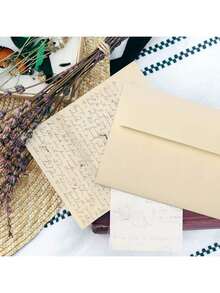 Cream Blank Cards And Envelopes, 5x7 Folded Ivory Cardstock And A7 Envelopes Self Seal 100 Pack For Wedding, Invitations, DIY Greeting Cardstock, Thank You Cards & All Occasion - CREAM - View 6