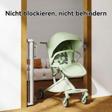 Puerta de seguridad para niños, puerta de seguridad, persiana enrollable protectora, persiana de seguridad para escaleras de bebés, puerta para mascotas, persiana retráctil, barreras extensibles para perros, 0-150/180/300 cm, color blanco
