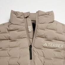 Adidas 轻薄立领时尚休闲女式羽绒背心，修身款，女款 IT8692 - 棕色 - 查看 2