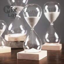 Decorative Glass  Sand Timer 5 15 30 Minutes Home Decor - 黃色 - 查看 3
