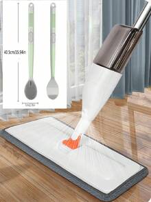 Combination Set. Household Spray Mops, Floor Mops, Stainless Steel Rods Are Durable, Spray Rotary Flat Mops, Wet And Dry Mops, Creative Spray Mops, Disinfection Mops, Multi-Functional Mops, Flat Mops, Easy To Clean, Hands Are Not Dirty, Household Cleaning Tools, Suitable For Cleaning Living Rooms, Bathrooms, Kitchens, Student Dormitories, Floors, Tiles, Marble, Glass, Etc. Festivals, Gifts. - 彩色 - 查看 13