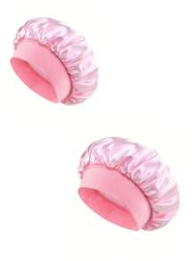 1/2 szt. jedwabnego czepka do spania, satynowe czepki do włosów, miękka elastyczna jedwabna czepka do spania, jedwabna opaska do włosów kręconych, wystrój łazienki, jesienna dekoracja na powrót do szkoły