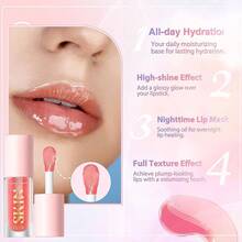 Lip Oil,No-Sticky Gloss Lip Balm Lip Care,Fruit Flavoured Lip Oil Dry Lip's Moisturizing Hydrating And Nourishing (Strawberry+) - (Raspberry) - 查看 6