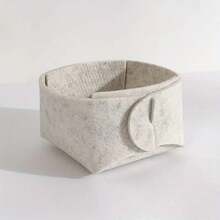 Filz Aufbewahrungskorb, Schreibtisch Kosmetik- & Miscellaneous-Organizer Box, multifunktionale Großraum-Aufbewahrungslösung für Schlafzimmer, Wohnheim, Zuhause, zufälliger Stil Lieferung