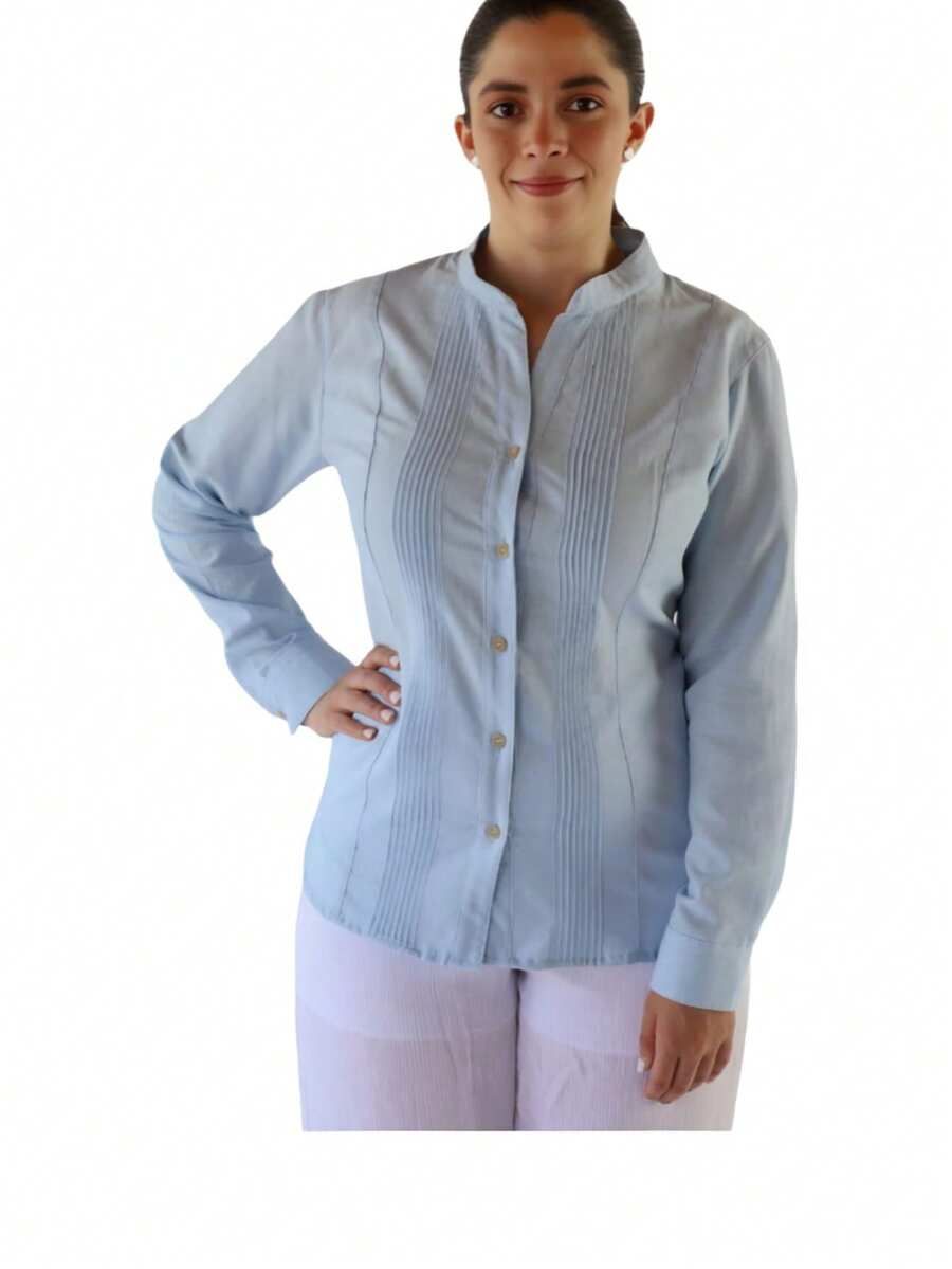 GUAYABERA PARA DAMA MANGA LARGA
