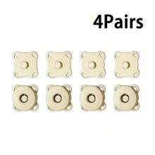 Set de 20 piezas/4 piezas/10 piezas de Botones magnéticos para coser, botones magnéticos invisibles de dibujos animados, botones magnéticos de flor de ciruelo, botones para coser, botones invisibles de metal para coser, cierres de billetera, para manualidades DIY, billetera, bolso, mochila, accesorios, set de botones para manualidades de 14mm