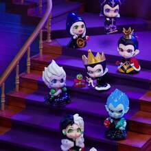 Miniso Serie di figure dei Cattivi Disney in scatole chiuse, dettagli raffinati, in resina di alta qualità, perfetto per decorare la scrivania (1 pezzo, distribuzione casuale)