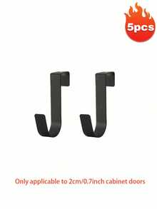 碳钢壁挂式衣架柜门挂钩，壁挂式衣柜衣架柜门挂钩，自动镂空衣架收纳架，衣架（仅适用于2厘米/0.7英寸厚的柜门），不适用于金属丝或其他细长物品 - 彩色 - 查看 21