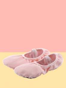 Women's Black Ballet Dance Shoes Pink, Red, Light Pink&Brown Comfortable Soft Soles Ballet Shoes, Breathable Canvas Dance Practice Shoes, Yoga Shoes, Indoor Slippers (Girls/Children/Older Children) - Pink - View 1