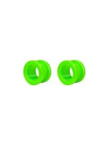 2 件装 Fake Cheater 亚克力耳塞和耳道扩耳器套装耳屏穿孔 2 毫米 - 16 毫米身体饰品