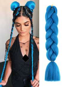 Estensioni per trecce arcobaleno da 24 pollici, capelli sintetici viola professionali, trecce jumbo, estensioni per capelli colorate a gradiente africane per intrecciare all'ingrosso per Ognissanti e Natale