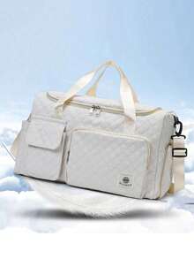 3 Pcs/Set Multifunctional Travel Bag Set, Comprising Fitness, Overnight And Commuting Bags, Equipped With Shoe Bag And Toiletries Bag, Suitable For People In Travel, Business Trips And Vacations, Large Capacity And Lightweight, Solid Color And Fashionable Design, Perfect As A Gift For Outdoor Enthusiasts And Students Returning To School - Multicolor - View 3