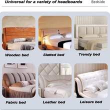Luxury Thick Headboard Cover Soft Bed Head Back Decor Protector Slipcover 150CM - Beige - View 5