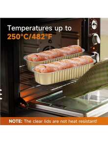 20pcs Rectangular Aluminum Baking Container - Lead-Free Multifunctional Large Capacity Pastry Box, Suitable For Barbecue, Cheese, Sweet Potatoes, Sushi, Desserts - Very Suitable For Families, Restaurants, Kitchens, Parties, Weddings - Multicolor - View 7