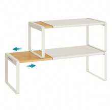 SONGMICS HOME Spice Rack - Original Bamboo Color - View 2