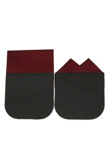 2 piezas de pañuelos de poliéster de unicolor portátiles para hombres, accesorio de moda de lujo de alta gama para bodas, negocios y uso casual