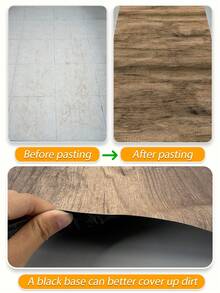 1 Roll Of Upgraded Thicker Brown Woodgrain Self-Adhesive Floor Sticker, Retro Vinyl Removable Floor Decal Suitable For Kitchen, Bedroom, Living Room (2 Width Options: 15.76/11.84in) Floor Tiles Flooring Floor Tiles Self Adhesive Floor Tiles Peel Stick Living Room Decor Room Decor Home Decor - Thickened - View 8