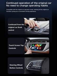 XUDA NEW 3 IN 1 Multifunction Android 12.0/CarPlay/Android Auto Car Video Box Function Built-In APP Wireless CarPlay/Android Auto