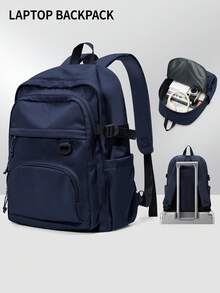 24L 学校女孩男孩背包美观轻便旅行背包大号笔记本电脑背包适合 14-15.6 英寸笔记本电脑简约可爱背包适合女孩男孩防水大学高中书包女孩背包尼龙防水适合大学旅行露营适合学生送给女孩的礼物女孩礼物多种颜色可选 - 彩色 - 查看 19