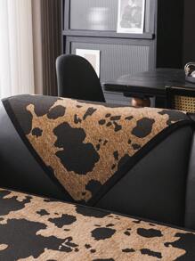 1pc Versatile Sofa Cover, Modern Minimalist Anti-Skid Sofa Cushion Cover, Dust-Proof & Washable, Brown Fashion Soft Non-Fading Fur Pet Friendly Protector For Living Room, Bedroom, Office, Adjustable For Corner Sofa, L-Shaped Sofa & 1-4 Seater Sofa