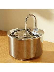 1 件不锈钢宠物饮水器，USB 供电自动猫狗饮水器，带防溅水盆，运行安静，可增加饮水量 - 无需电池，室内宠物配件|时尚宠物饮水器|宠物用品， - 彩色 - 查看 8