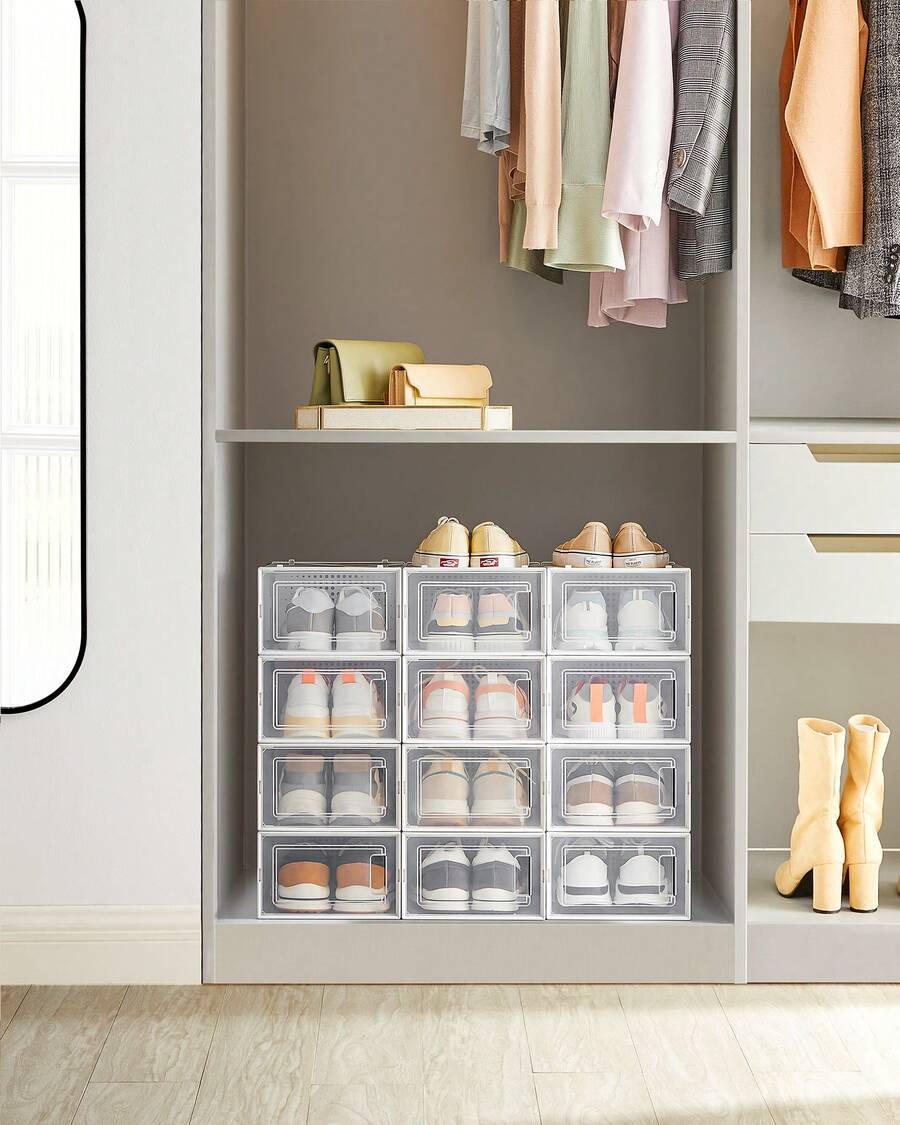 SONGMICS Shoe Boxes - trắng - Xem 1