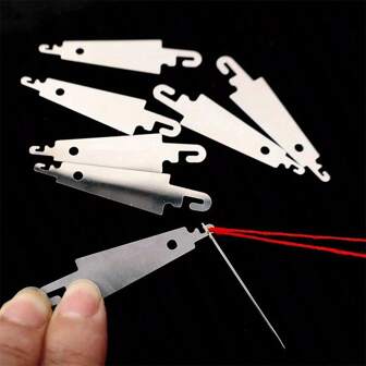 9-25pcs/Multi-Functional Quick Threading Needle Tool - An Easy-To-Use Sewing Aid Tool For The Elderly - Mixed Colors, Convenient Manual Sewing Tool, Sewing Supplies