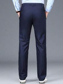 Men's Long Plain Formal Suit Pants, Fall