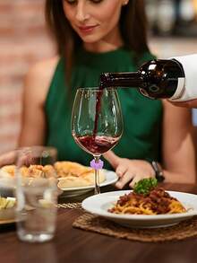 24/12/8/6/1 件彩色硅胶酒杯标记，鲜艳的梅花图案，香槟和鸡尾酒标签，可重复使用的饮料标识，酒吧配件，葡萄酒配件，鸡尾酒配件，派对装饰 - 彩色 - 查看 2