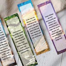 30pcs Bible Scripture Bookmarks - Christian Religious Scripture Citation Paper Bookmarks - Colorful Mixed Gift Set, Suitable For Readers, Churches, And Bibles,Back To School Home Decor Christmas Decorations Room Decor Christmas - Book Folder Of the Book Of Poetry - View 5