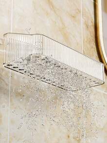 1-2件装豪华浴室壁挂式收纳架，免钻孔马桶/梳妆台整理架浴室配件 - 彩色 - 查看 5