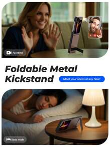 1 Piece Fold Phone Case With Holder Compatible With Galaxy Z Flip 6 Case, Hard PC Protection Shockproof Protective Case With Stand Compatible With Galaxy Z Flip 5, Multi-Functional Foldable Holder Case For Z Flip 4 Phone Cover, Z Flip3 Phone Case With Texture Leather, Useful Phone Cover Accessories Compatible With Galaxy Z Fold 6, Cool Classic Foldable Phones Compatible With Galaxy Z Fold 6, Unique Galaxy Z Fold 4/3 Bumper.
