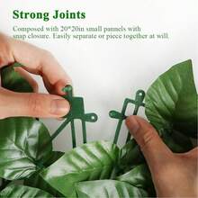Nejlue Artificial Flowers/Plants1111 Home & Living 1片人造常春藤隐私围栏屏风 - 塑料仿篱笆叶藤隐私屏风板，抗紫外线，适用于家居花园阳台墙壁露台庭院婚礼后院丛林主题派对生日门廊圣诞节礼物，春夏装饰 - 綠色 - 查看 6