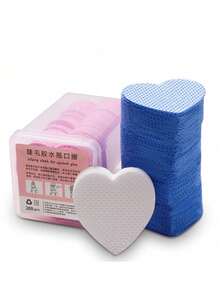 1080pcs Square Lint-Free Nail Polish Remover Pads, 200pcs Heart-Shaped Lint-Free Nail Polish Remover Pads, Eyelash Glue Bottle Cleansing Wipes - Multicolor - View 8