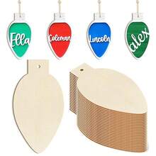 50 Handmade DIY Painting Blank Wooden Signs Christmas Tree Planting Day Wooden Hang Tags Wooden Chip Hanging Decorations Leave A Message Sign In Hang Up
