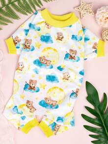 2件装柔软狗狗睡衣，颜色随机 - 时尚图案，透气舒适，适合小型和中型犬，可手洗/机洗，狗狗睡衣，宠物家居服，趣味宠物服装，舒适宠物服，狗狗居家服，宠物爱好者（尺码偏小，请选购大一码。） - 彩色 - 查看 6