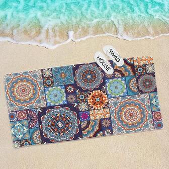 Oversized Bohemian Style Beach Towel - Soft, Lightweight, Super Absorbent Microfiber Towel Suitable For Travel, Swimming, Camping, Yoga, Fitness, Beach Vacation And Beach Parties - A Perfect Gift For Family And Friends