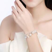 Creative Hanging 13 Pieces Sterling Silver Bracelet Accessories European And American Fashion Exquisite Women's Bracelet